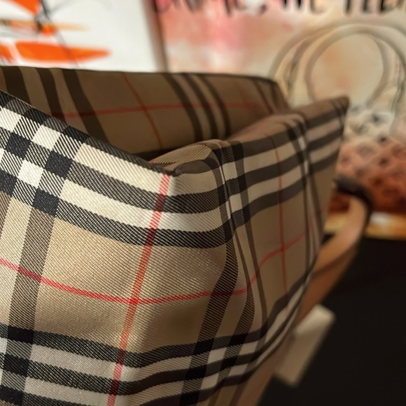 Burberry Nova Check Nylon Small Tote - Picture 5 of 9